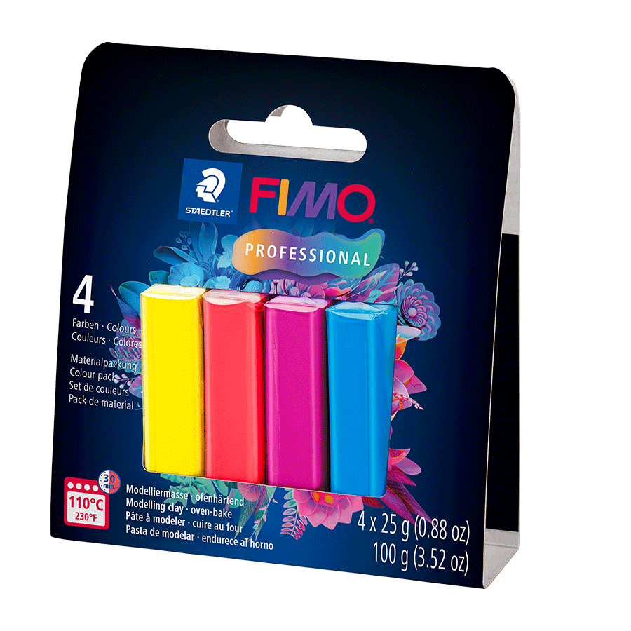 Глина полимерная Fimo Professional True Colours 4шт. по 25 г (8043-S1)
