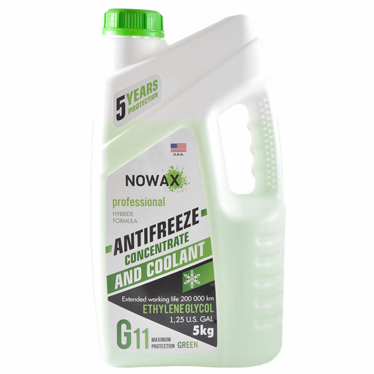 Антифриз автомобильный Nowax GREEN G11 5 кг (NX05005)