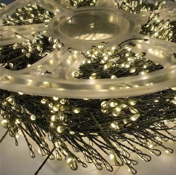 Гірлянда Колючка-мішура 600 LED на мідному дроті 220 В 20 м Теплий білий (20 Mishura 600) - фото 5 Гірлянда Колючка-мішура 600 LED на мідному дроті 220 В 20 м Теплий білий (20 Mishura 600) - фото 5