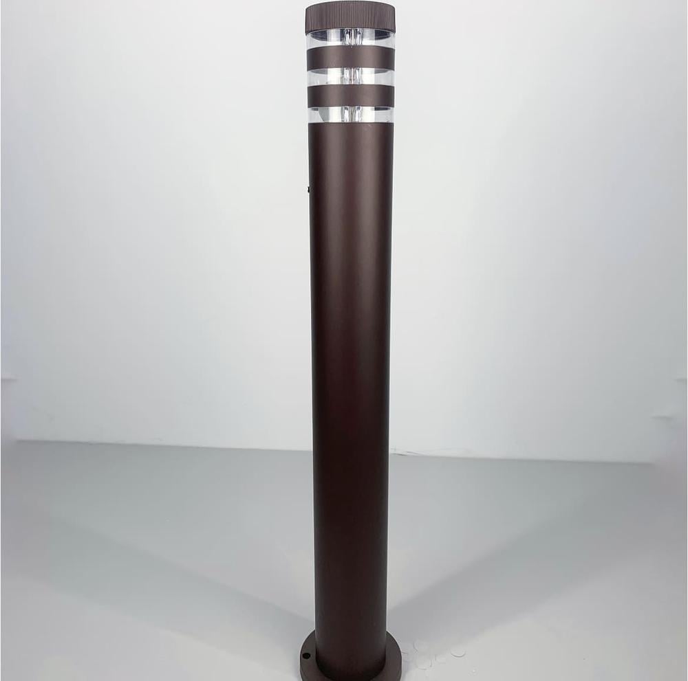 Світильник видовжений вуличний Коричневий (8021 80CM CF стовп) - фото 1