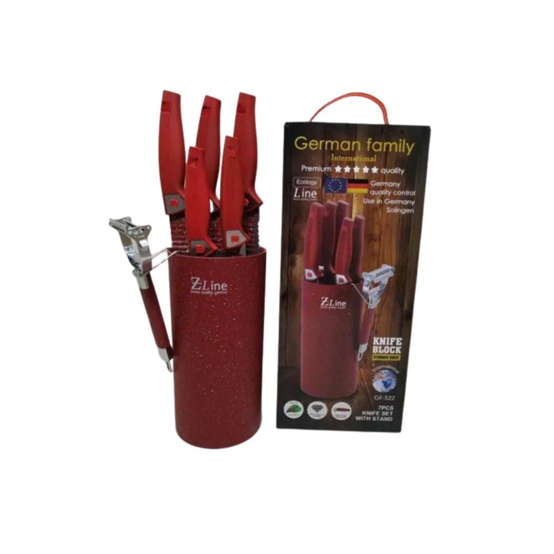 Набор ножей German Family GF-S21 Красный (GF-S21_512)