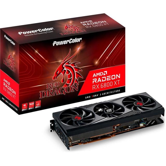 Відеокарта PowerColor Radeon RX 6800 XT 16 GB Red Dragon (AXRX 6800XT 16GBD6-3DHR/OC)