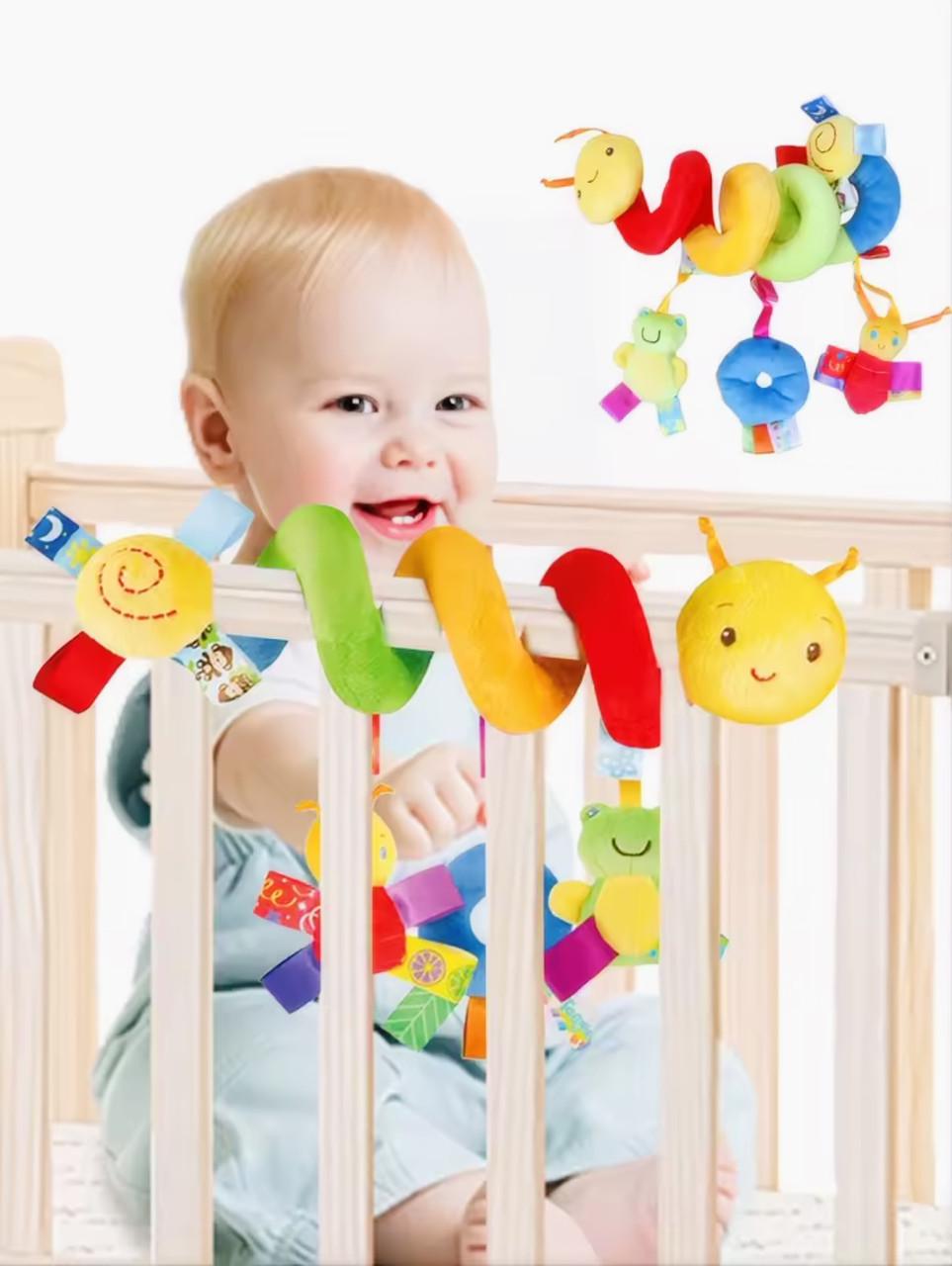 М'яка гусінь-розважалка із підвісними іграшками (93) - фото 2 М'яка гусінь-розважалка із підвісними іграшками (93) - фото 2