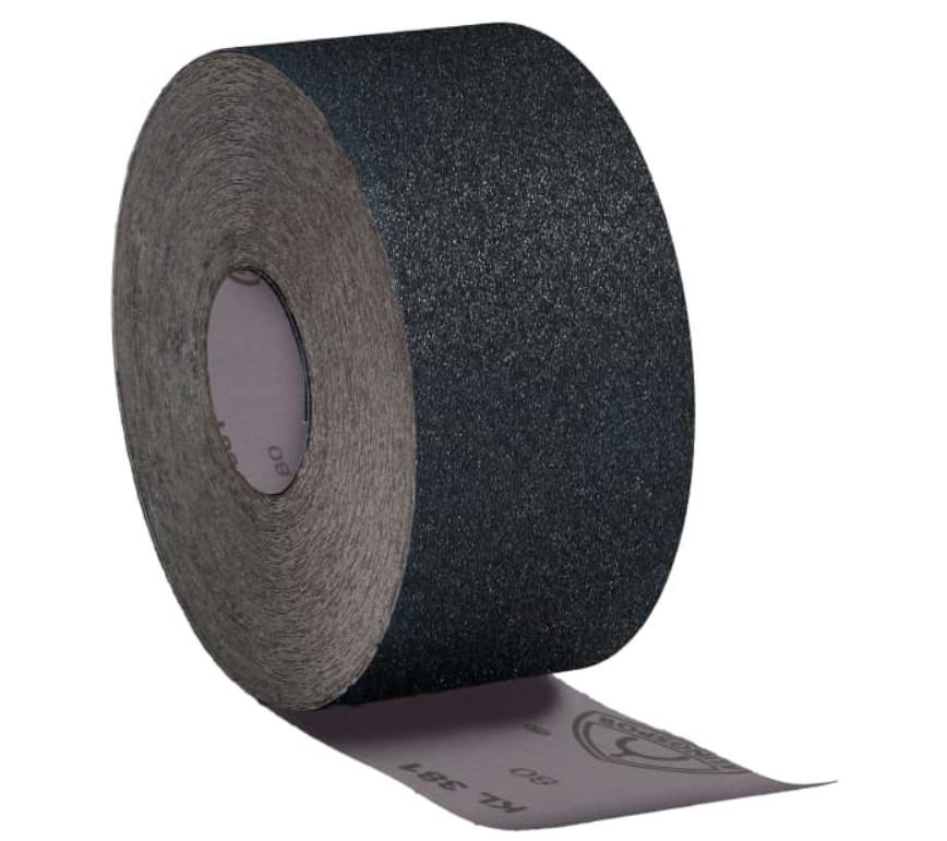 Рулон шлифовальной бумаги KL381J Klingspor Alotex влагостойкая 200 мм 1 пог.м P100 (21175)