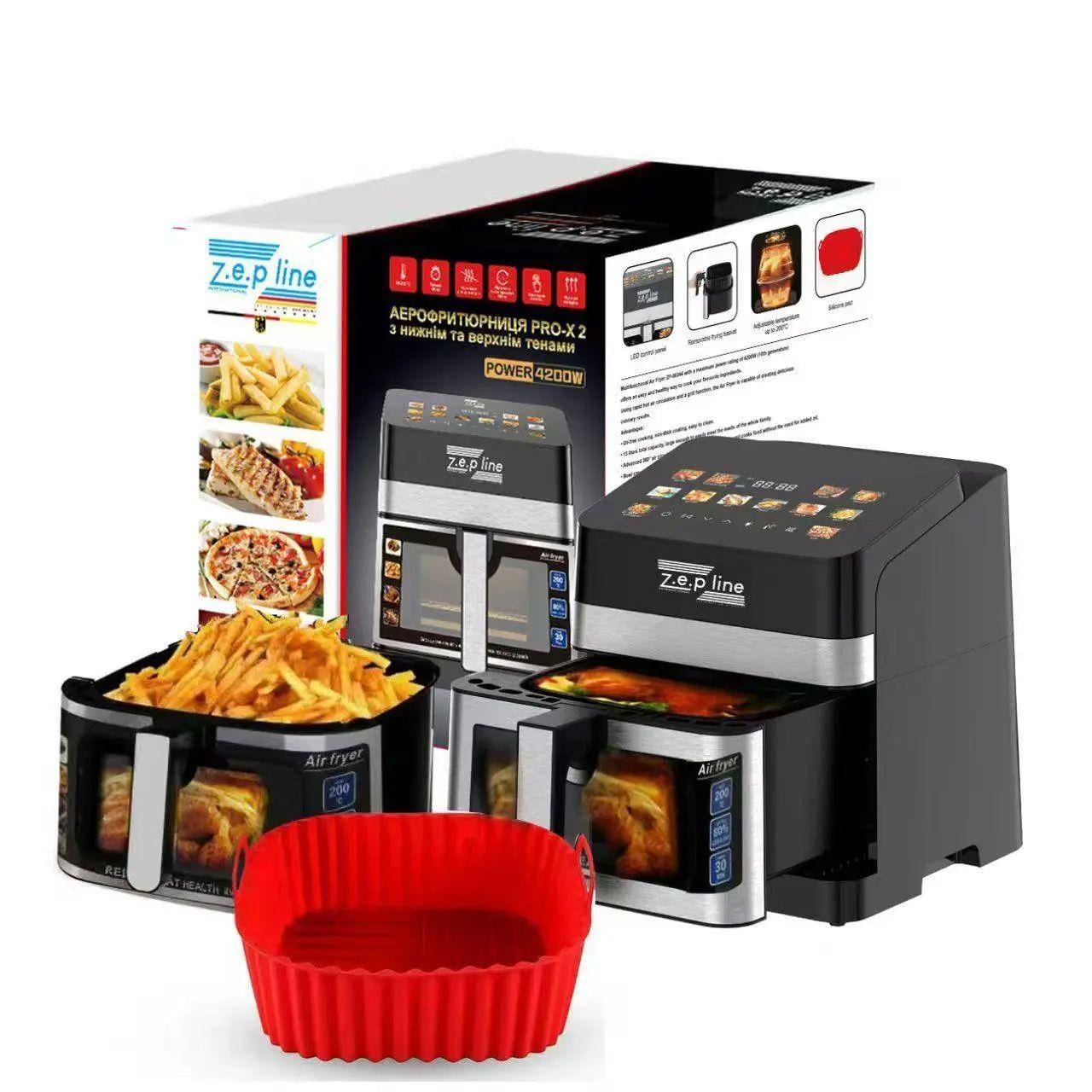 Аэрофритюрница сенсорная ZepLine ZP-00343 13 л 4200 Вт (opt-105543)