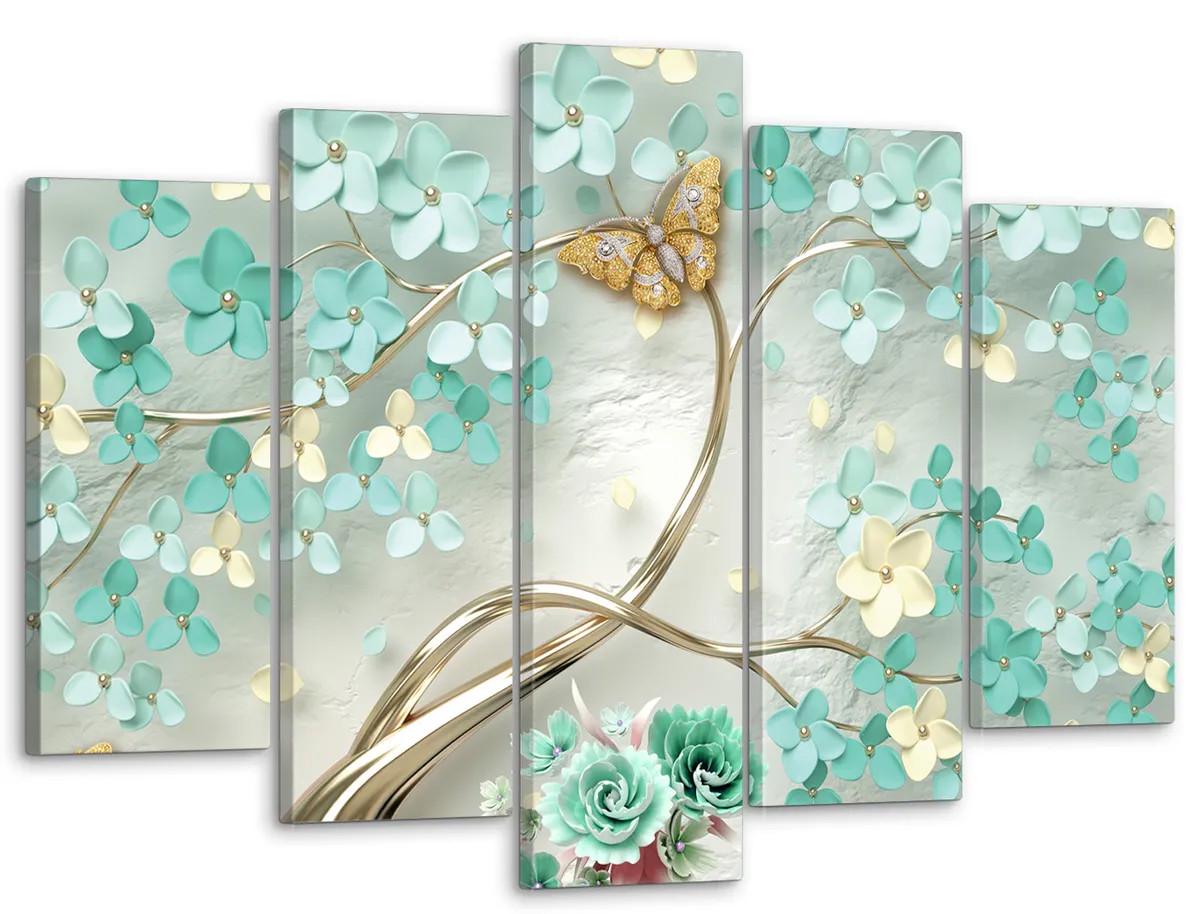 Картина модульная на холсте DK абстракция 80x125 см (MK50178)
