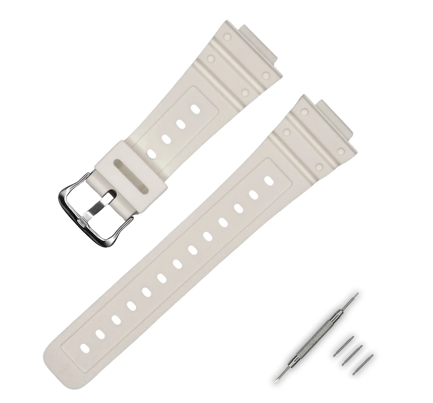 Ремінець для Casio G-Shock DW-5600 White SI (4106) Ремінець для Casio G-Shock DW-5600 White SI (4106)