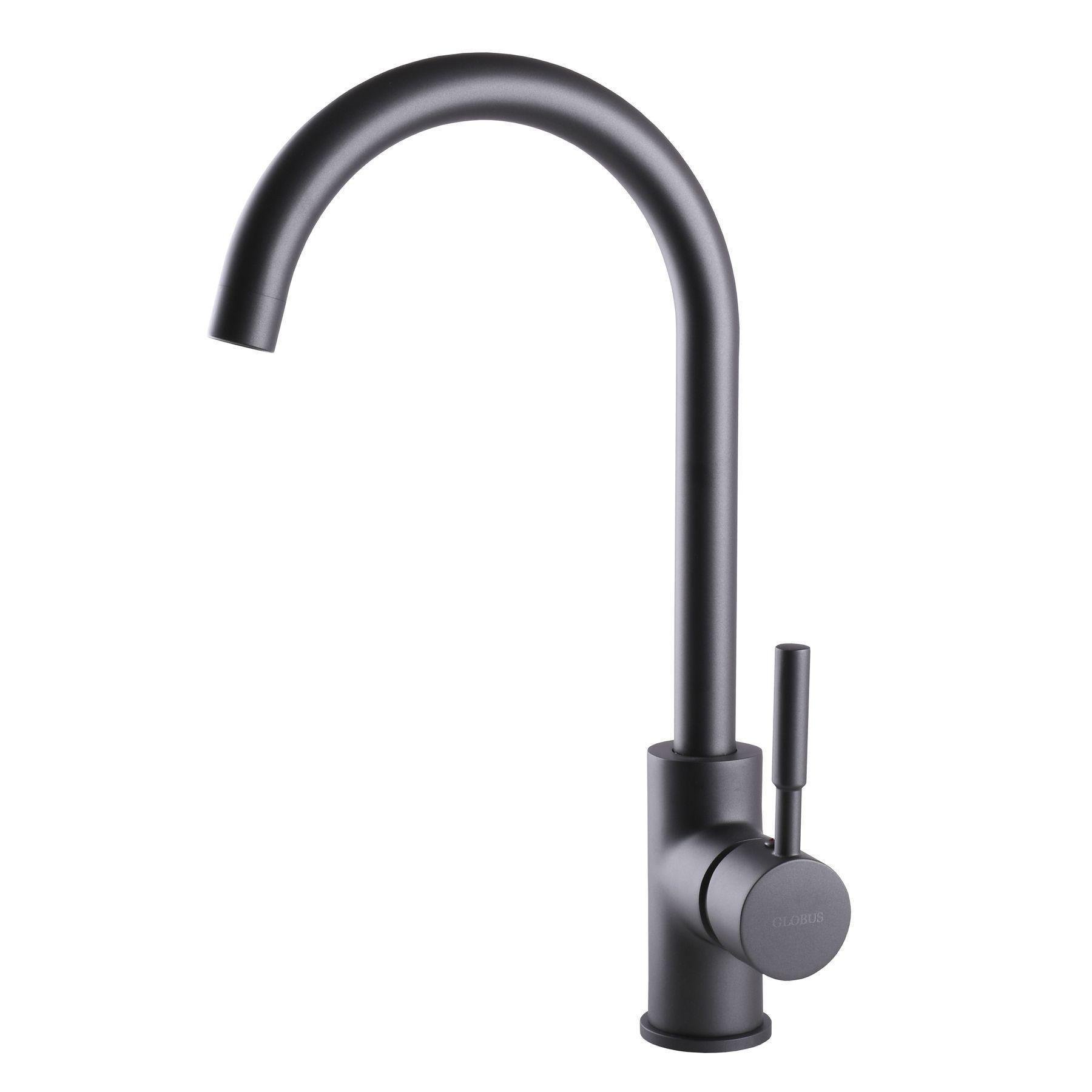 Смеситель для кухни Globus Lux LAZER GLLR-0203S-11-GRAPHITE Графитовый (21919)