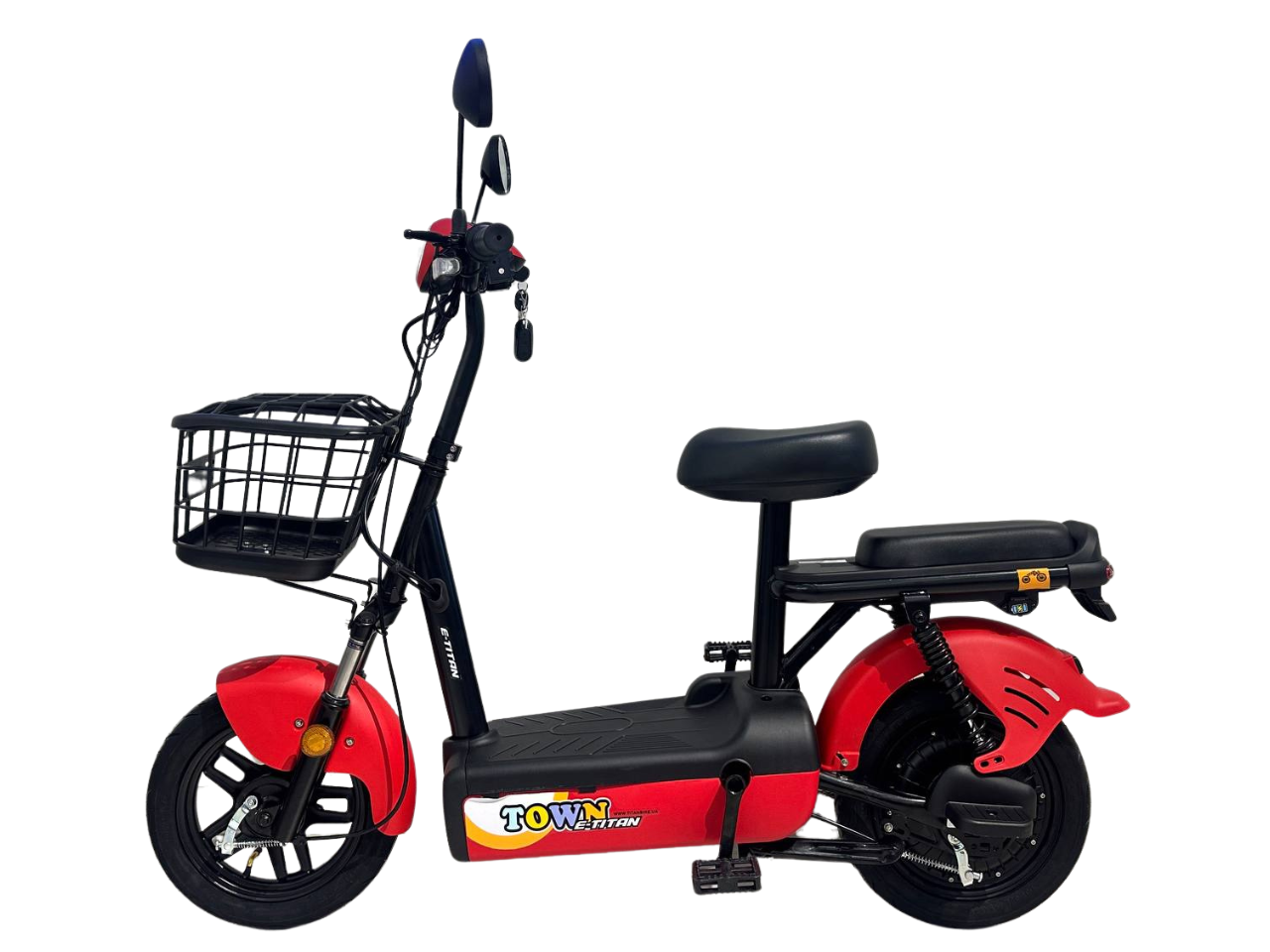 Электроскутер E-Titan Town 14" Красный