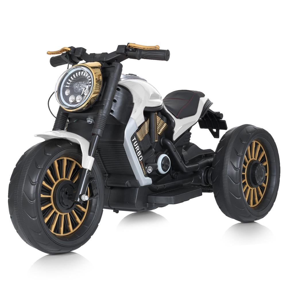 Детский электромотоцикл Bambi M 5048EL 3-х колесный Белый
