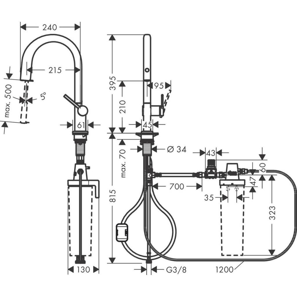 Змішувач Hansgrohe Aqittura M91 (m339643) - фото 3