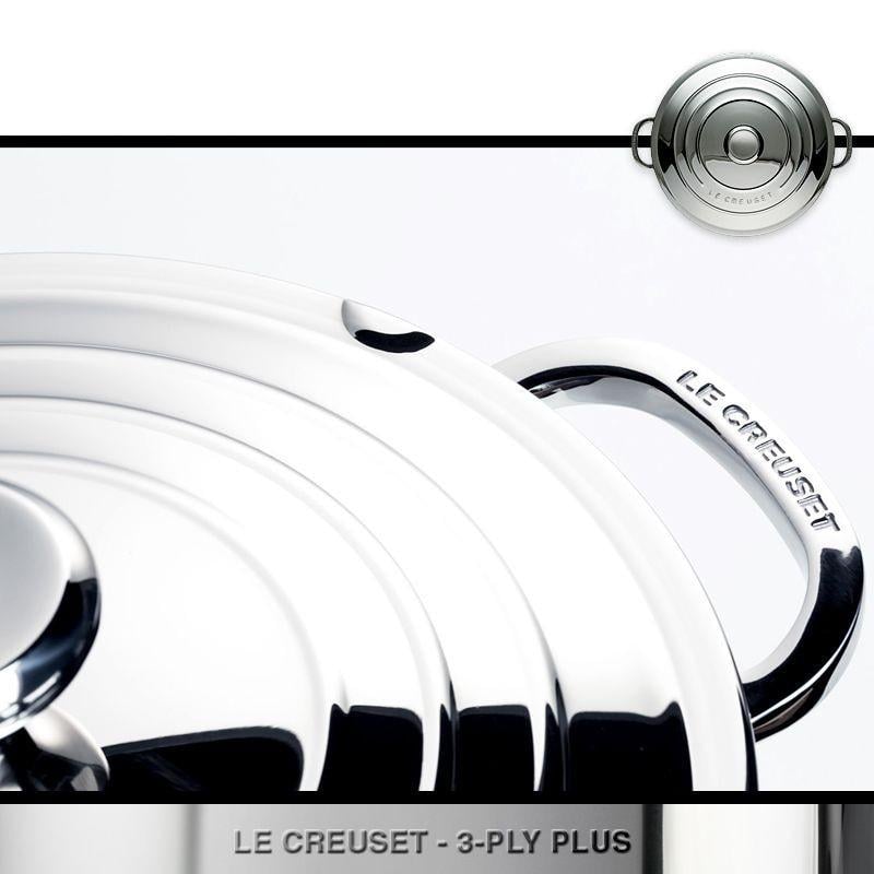 Кастрюля Le Creuset из нержавеющей стали 3-Ply Plus 5,3 л 24 см Серебристый (96602124000000) - фото 8