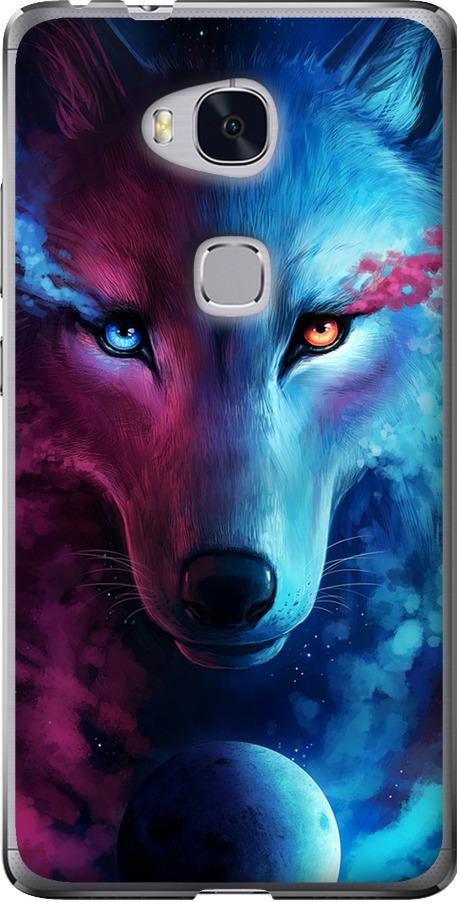 Чехол на Huawei Honor 5X Арт-волк (3999u-176-42517)