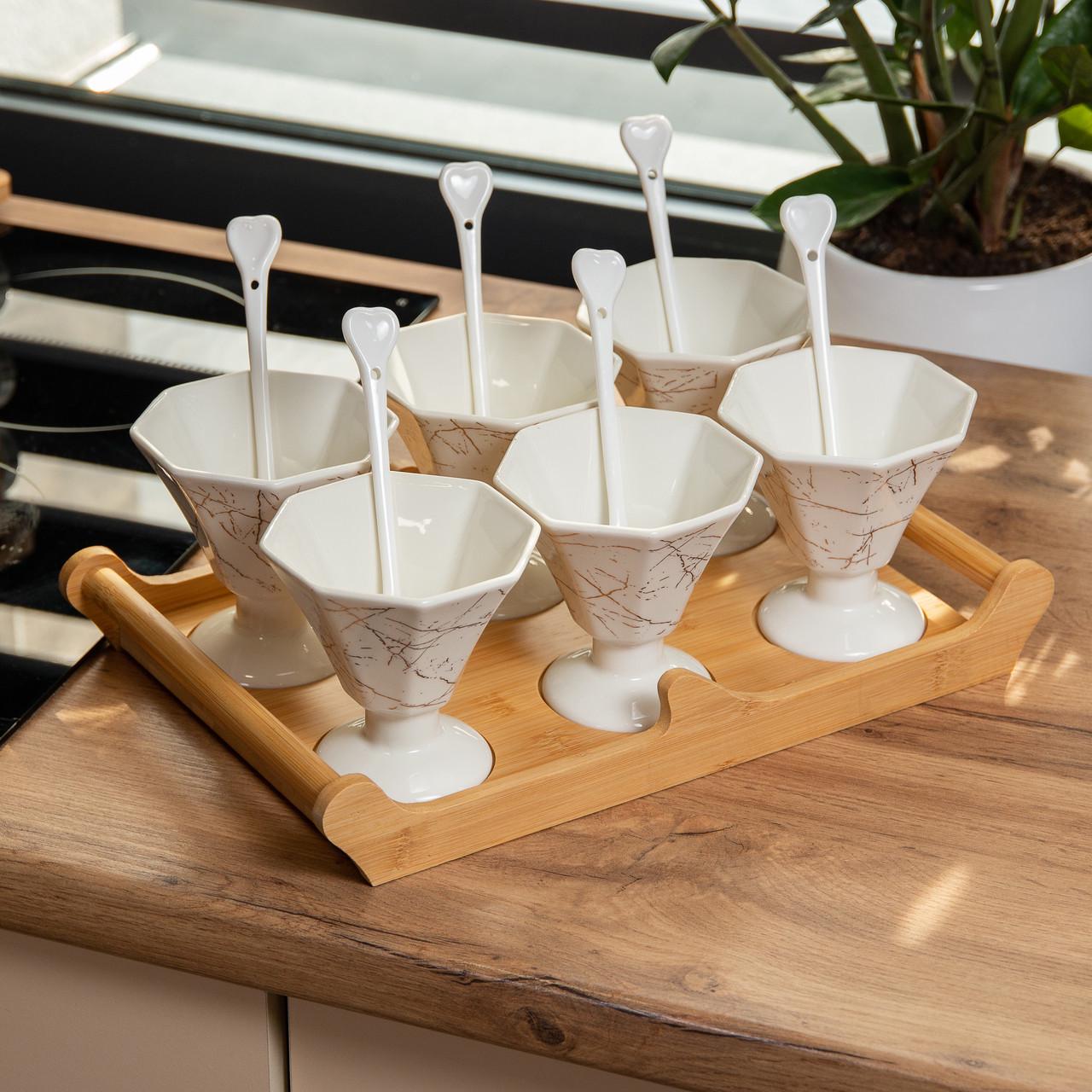 Набір креманок кераміка HP-1220 6 шт. 200 мл Білий (A-032968) - фото 7 Набір креманок кераміка HP-1220 6 шт. 200 мл Білий (A-032968) - фото 7