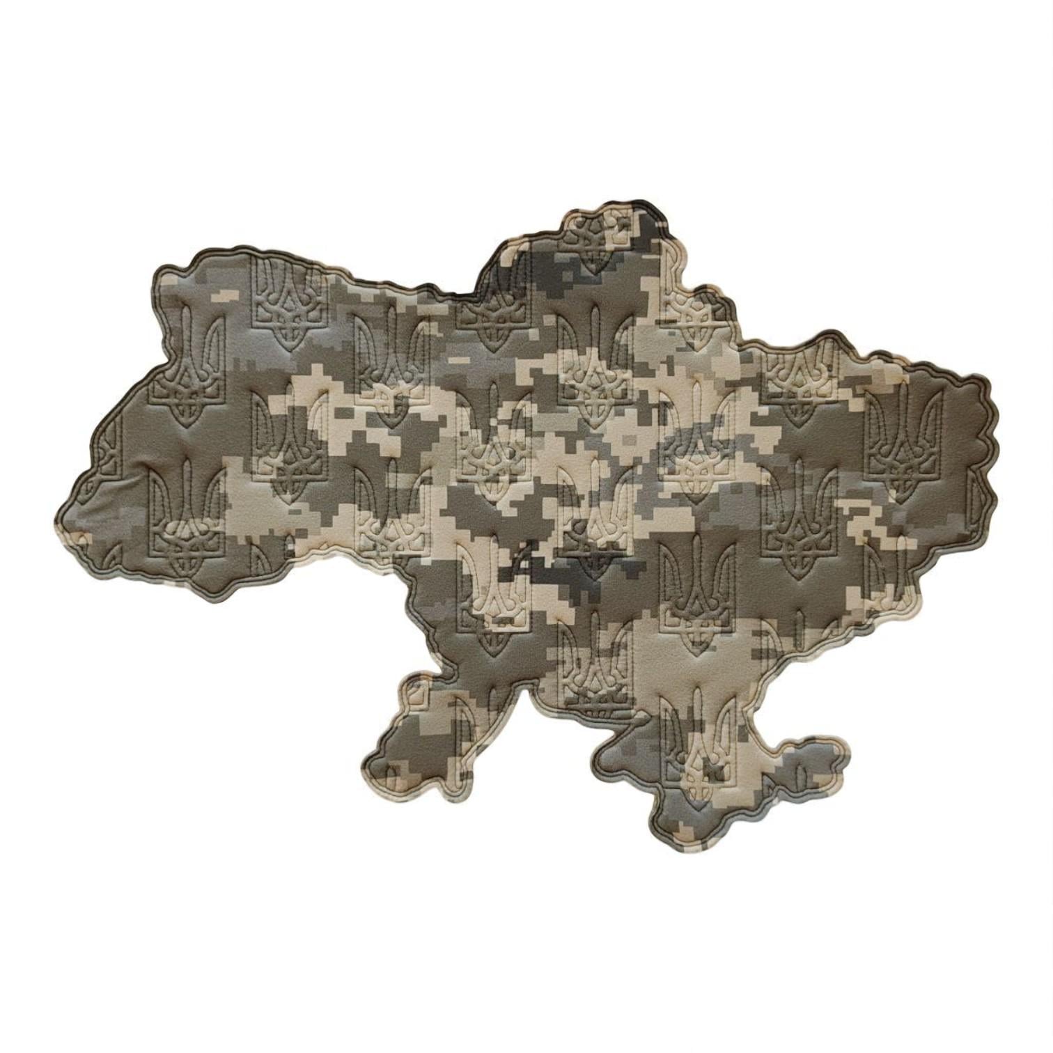 Панель для шевронов велкро в виде карты Украины Пиксель