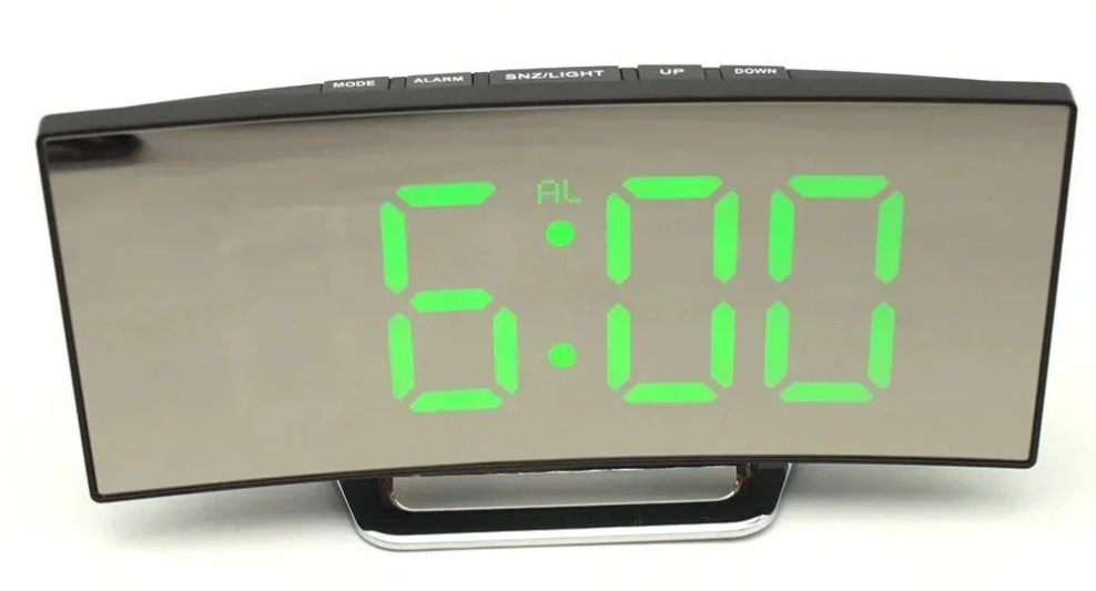 Часы настольные электронные DT-6507 с зеленой подсветкой (011004)