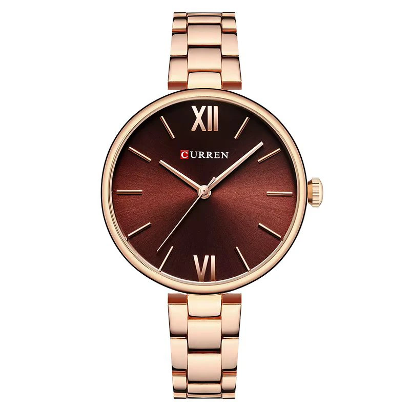 Наручний годинник Curren 9017 Rose Gold/Red