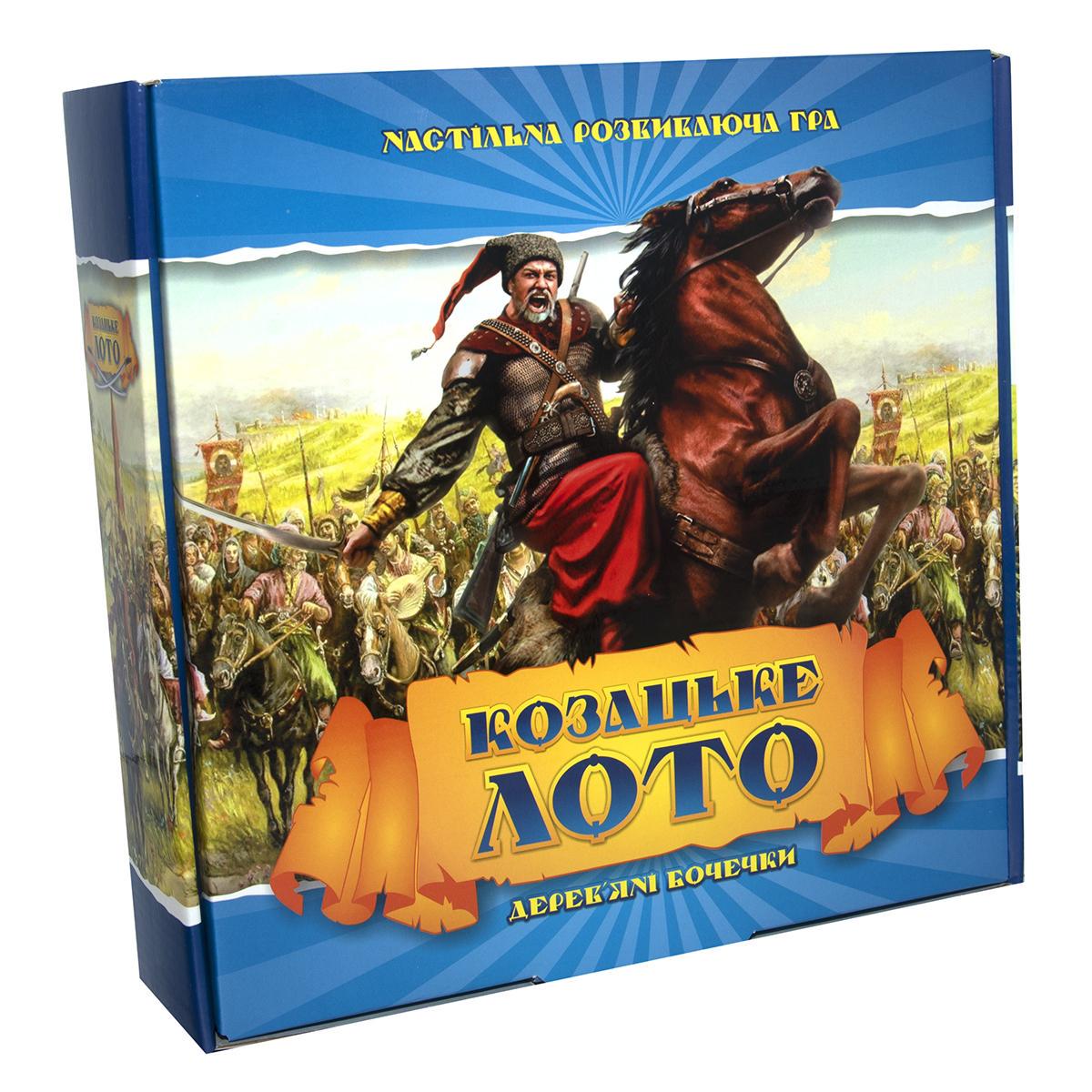 Настільна гра Strateg Лото Козацьке з дерев'яними барилами укр. (341)