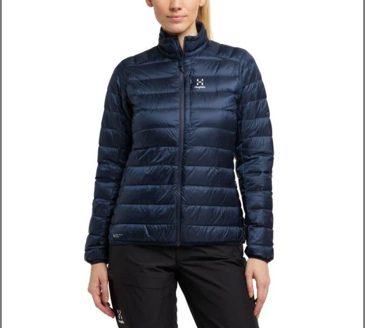 Куртка-мікропуховик жіноча Haglofs Roc Down Jacket Women Tarn водостійка S Синій (32411201)