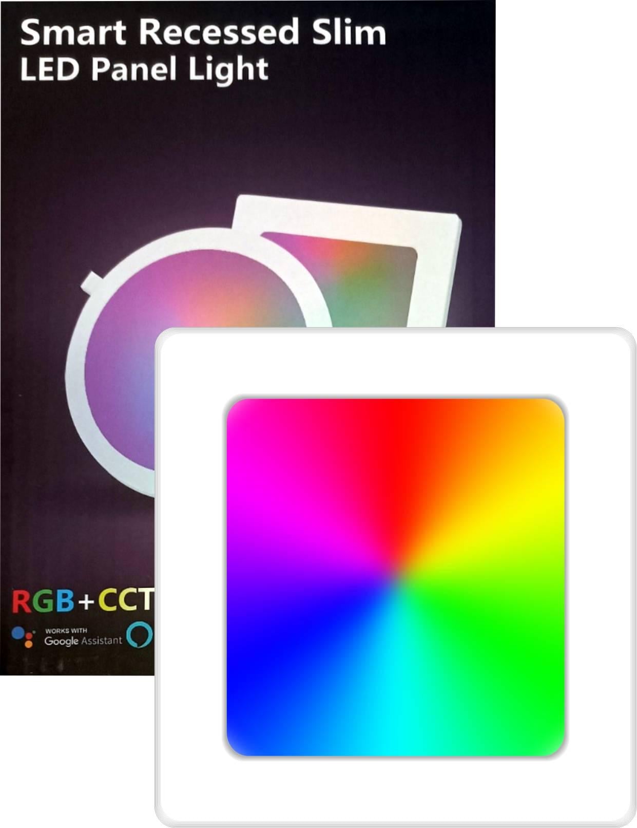 Світильник розумний стельовий Tuya Smart RGB світлодіодний квадратний WiFi 2700-6500 K 6W Color/White (607237337) Світильник розумний стельовий Tuya Smart RGB світлодіодний квадратний WiFi 2700-6500 K 6W Color/White (607237337)