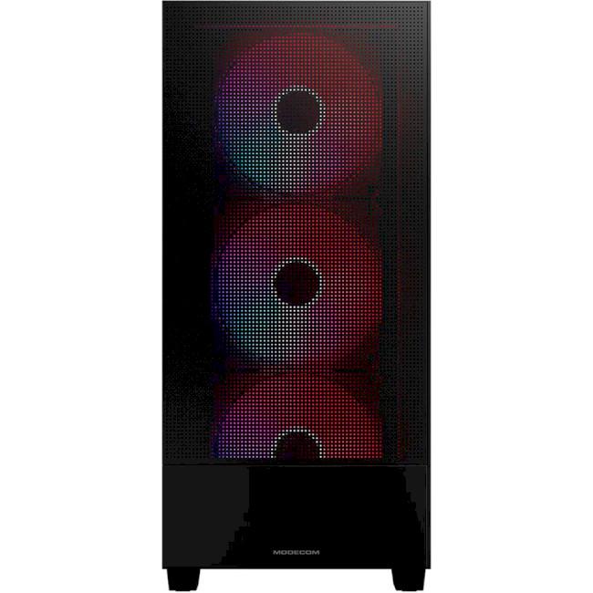 Корпус для ПК Modecom Siroco ARGB Flow Midi-Tower ATX no PSU Черный (AT-SIROCO-MG-10-00ARGB-00) - фото 4