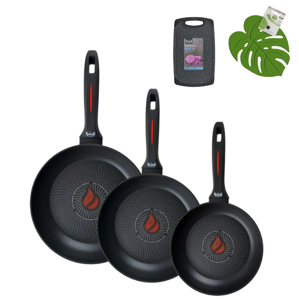 Набор сковородок Krauff Smart Fry с доской и подставкой под горячее (55-333-402)