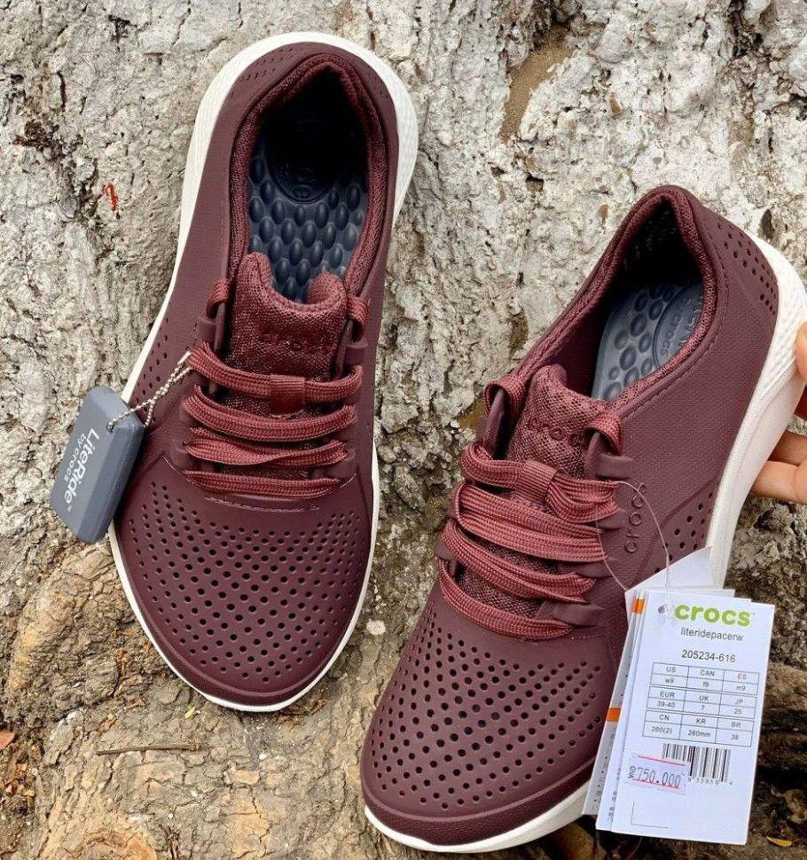 Кросівки чоловічі Crocs Literide Pacer р. 42-43 Бургундія (10147) - фото 6 Кросівки чоловічі Crocs Literide Pacer р. 42-43 Бургундія (10147) - фото 6