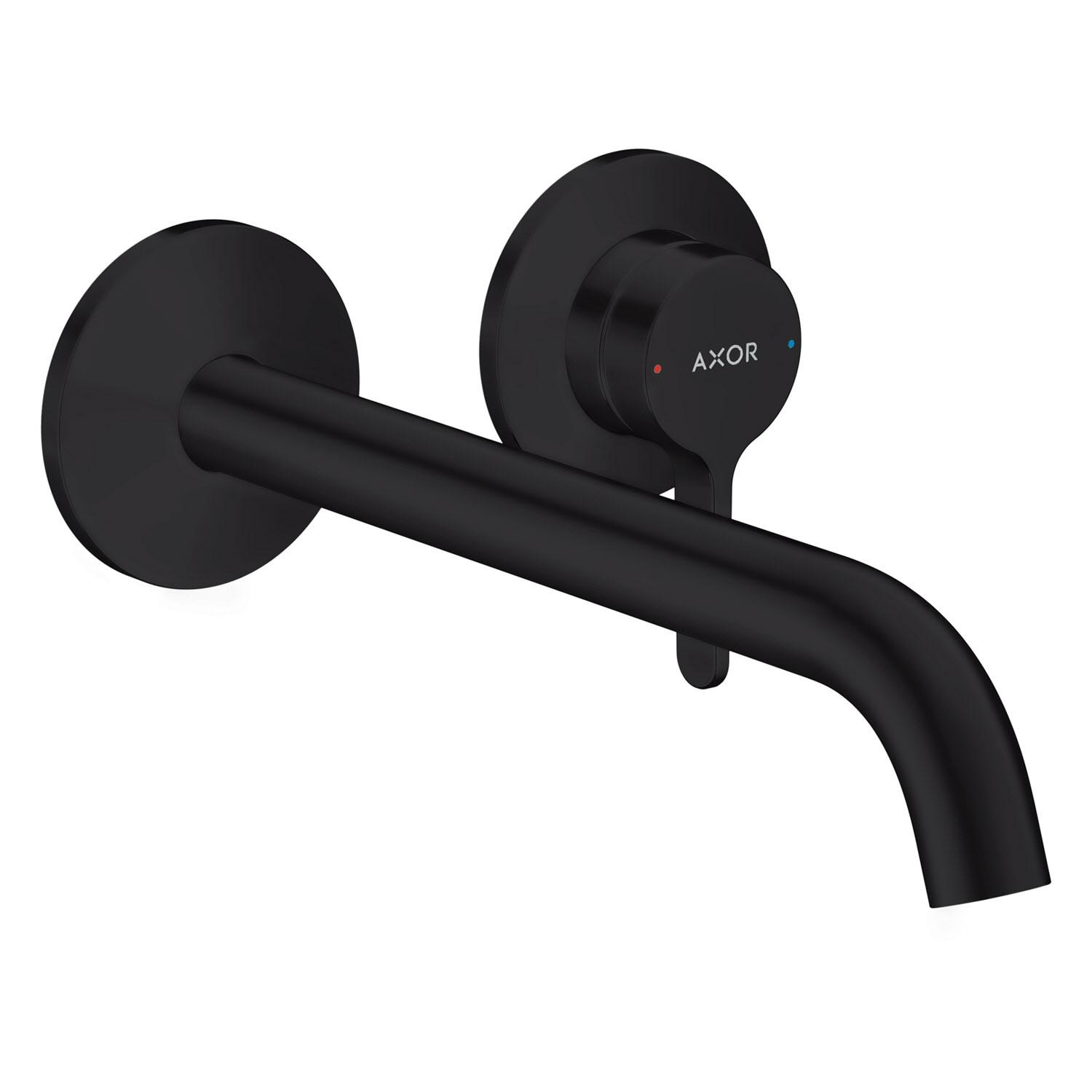 Внешняя часть смесителя Hansgrohe AXOR One 48120670 настенный однорычажный Черный (125775)