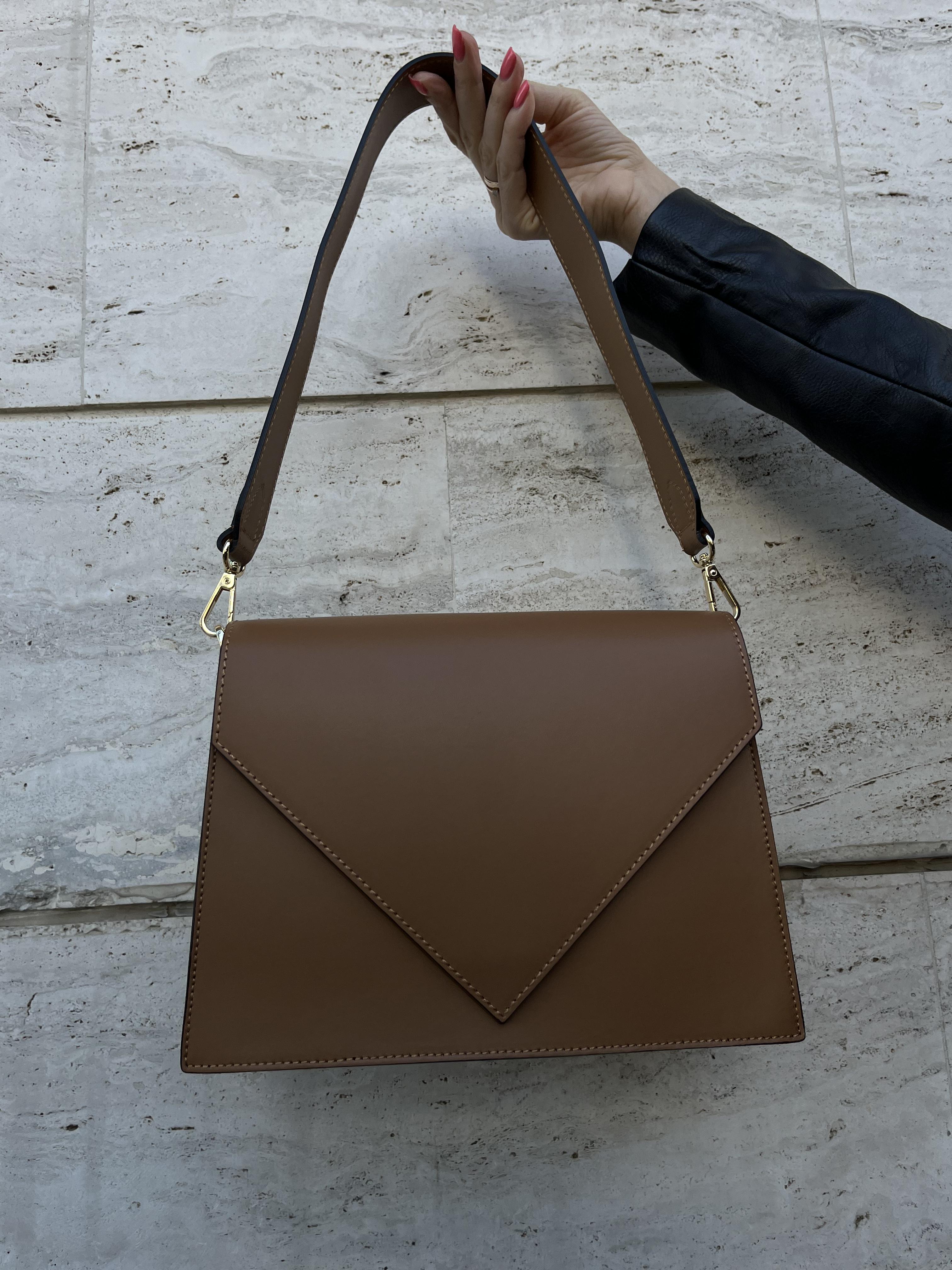 Сумка женская из натуральной кожи Коричневый (IT-1004-2) - фото 4 Сумка женская из натуральной кожи Коричневый (IT-1004-2) - фото 4