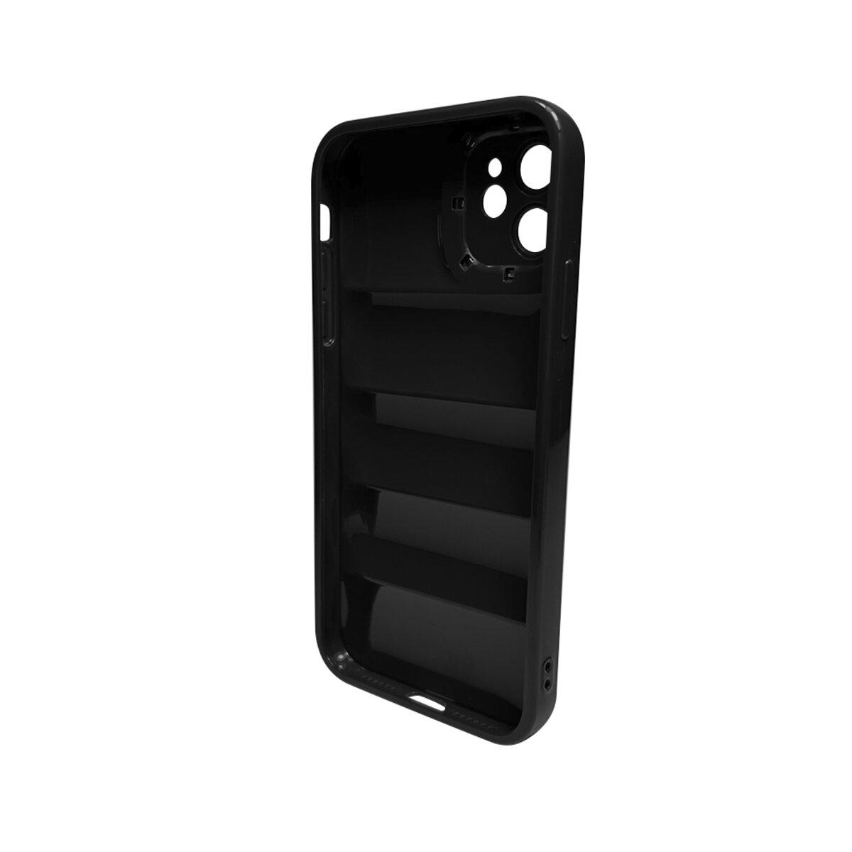 Протиударний чохол для Apple iPhone 12 Down Jacket Frame / Black - фото 2