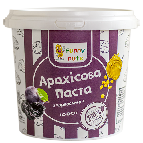 Арахисовая паста FunnyNuts с черносливом 1000 г (1320107718)