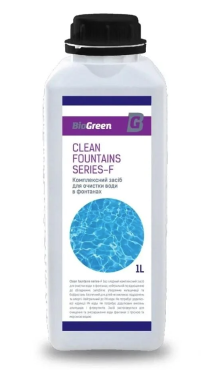 Комплексное средство BioGreen series-F для очистки воды в фонтанах 1 л (18727785)