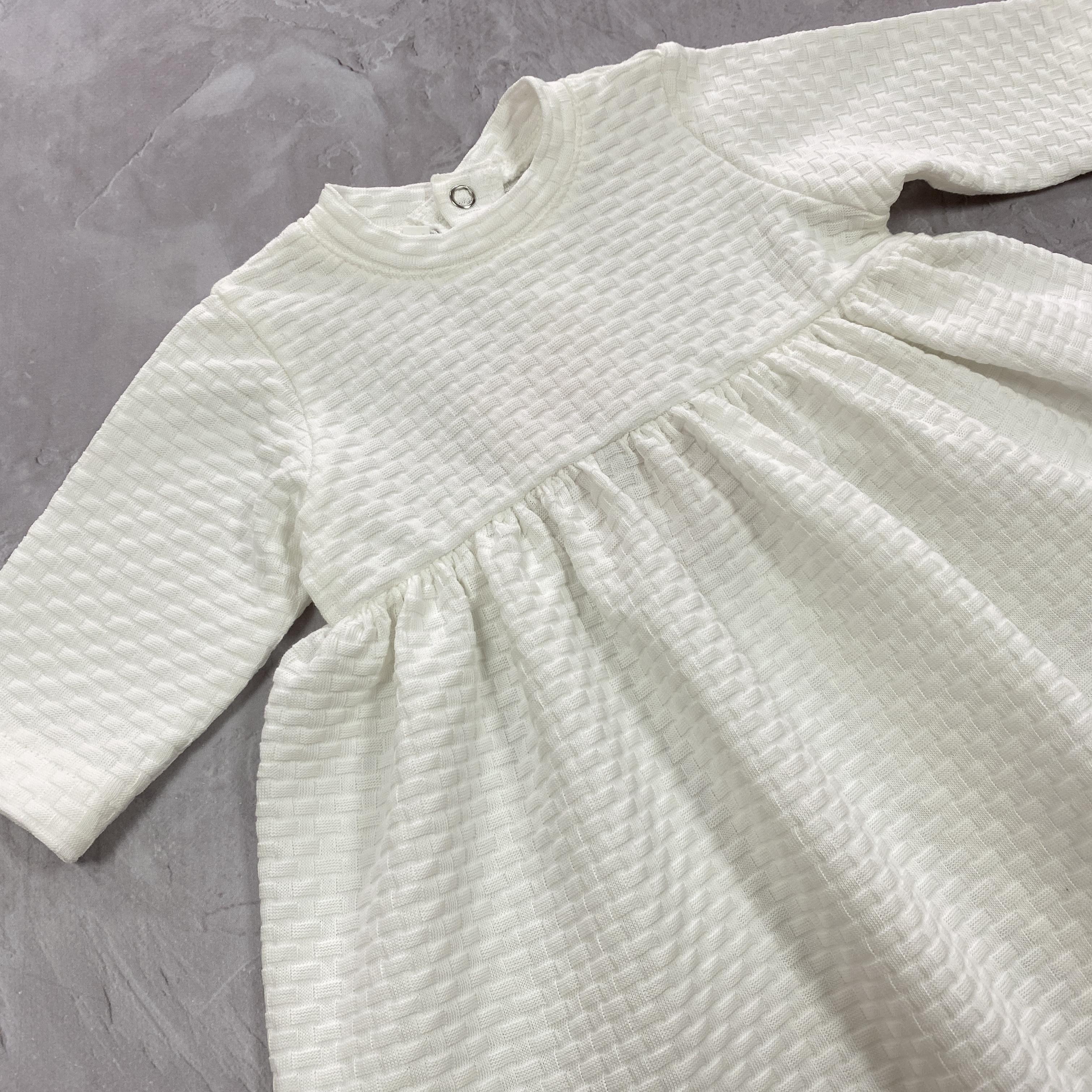 Сукня Аріела з інтерлоку на хрестини/свято р. 74 Бежевий (29818630) - фото 2 Сукня Аріела з інтерлоку на хрестини/свято р. 74 Бежевий (29818630) - фото 2