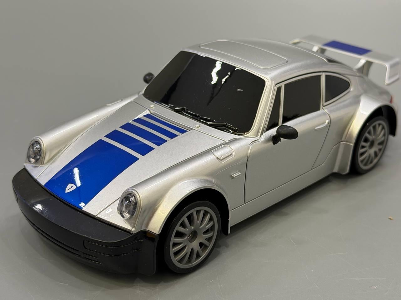 Дрифт-машина на радиоуправлении полноприводная Porsche 911 масштаб 1:24 Серебристый (JY-2005-6)