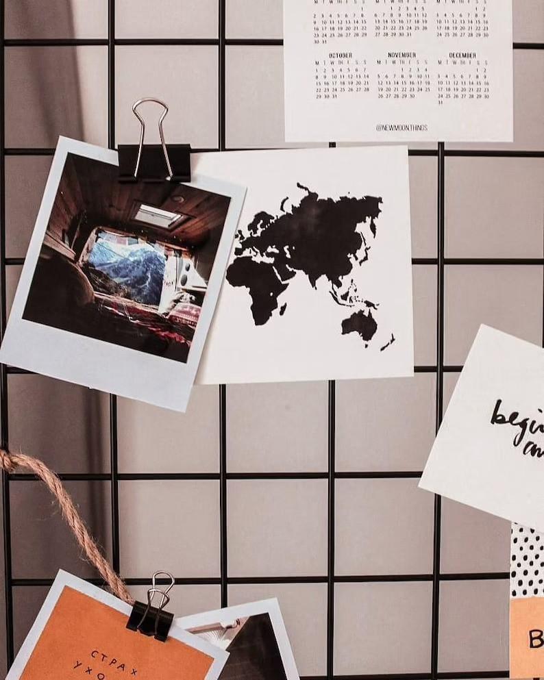 Органайзер доска настроения Мудборд Wuw сетка для заметок и фотографий 90х55 см с прищепками 12 шт. Черный (0105/2mb) - фото 6 Органайзер доска настроения Мудборд Wuw сетка для заметок и фотографий 90х55 см с прищепками 12 шт. Черный (0105/2mb) - фото 6