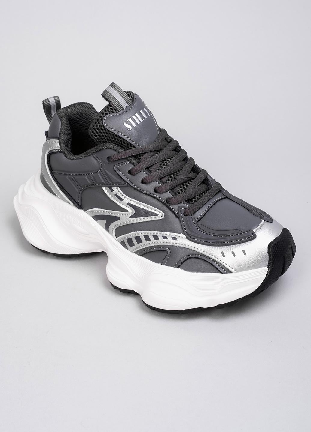 Кроссовки женские Stilli CX1620-3 кожаные р. 39 Серый (344371_39)