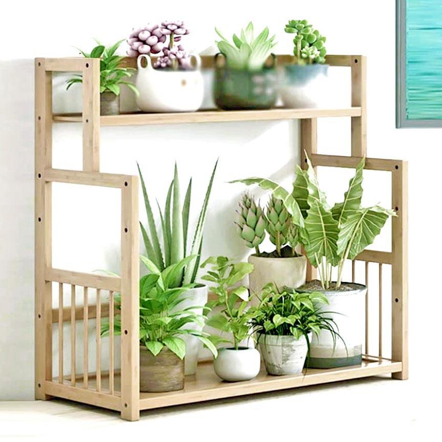 Полка-надстройка настольная из дерева Инолия бланже (АКД-010601)