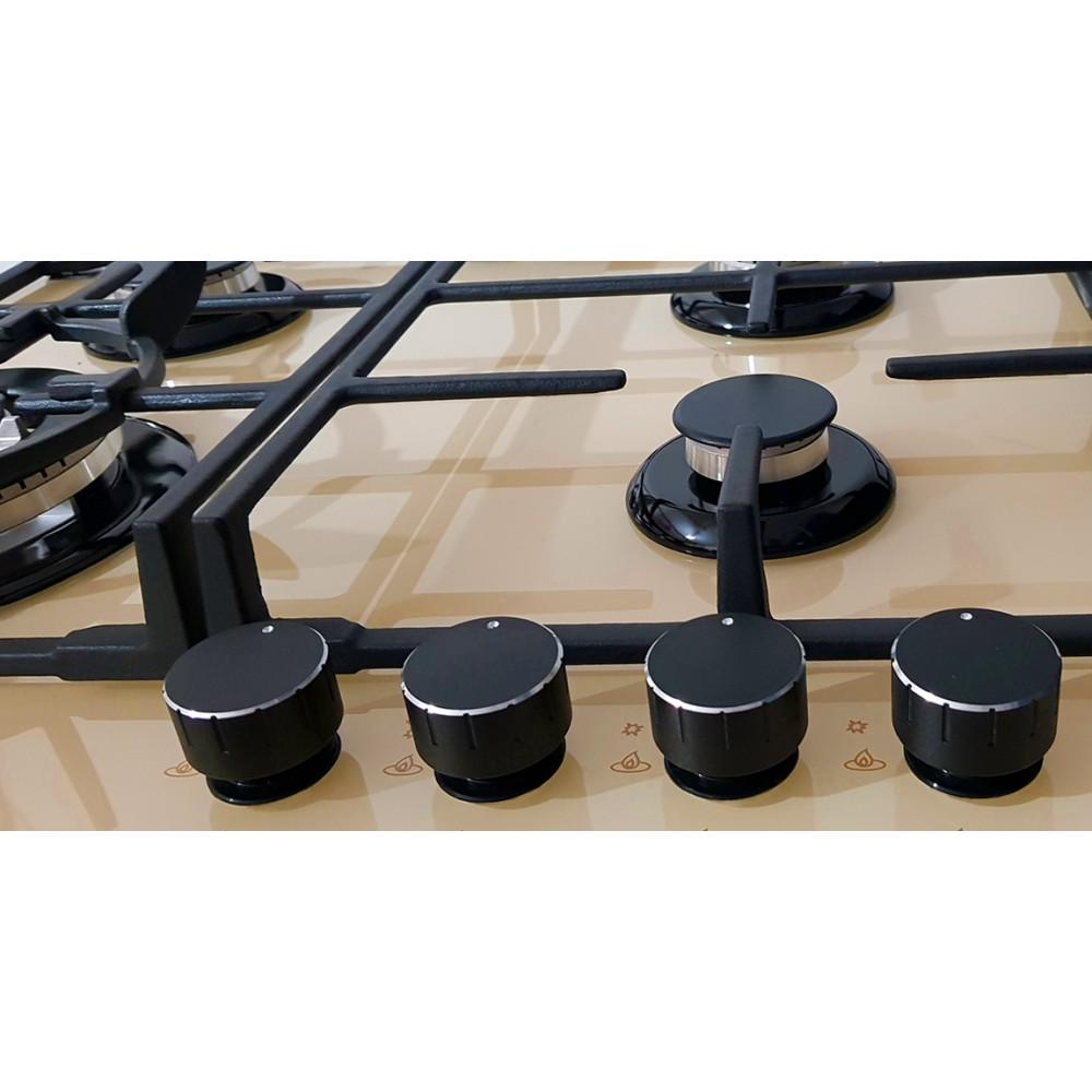 Варочная поверхность газовая Luxor EGBL 740 R CH с подставкой WOK Бежевый (24144924) - фото 4 Варочная поверхность газовая Luxor EGBL 740 R CH с подставкой WOK Бежевый (24144924) - фото 4