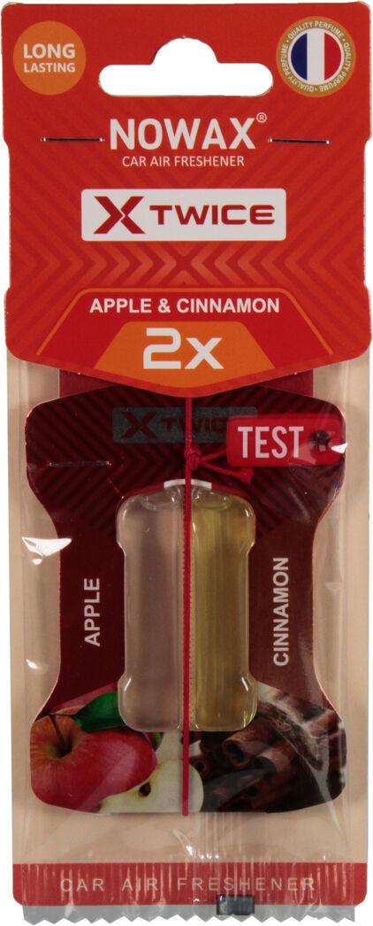 Ароматизатор для авто Nowax X Twice Apple&cinnamon на дзеркало 5 мл (NX00148)