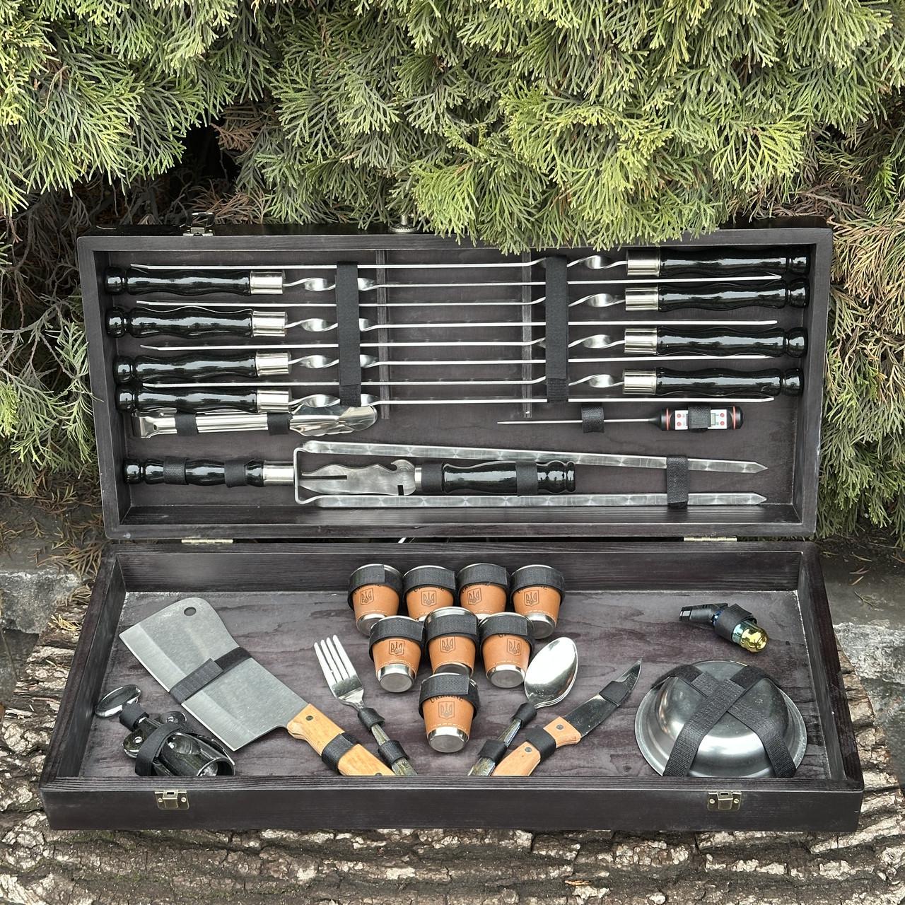 Набір подарунковий для барбекю Mzavod Магнат Чорний (27728893)