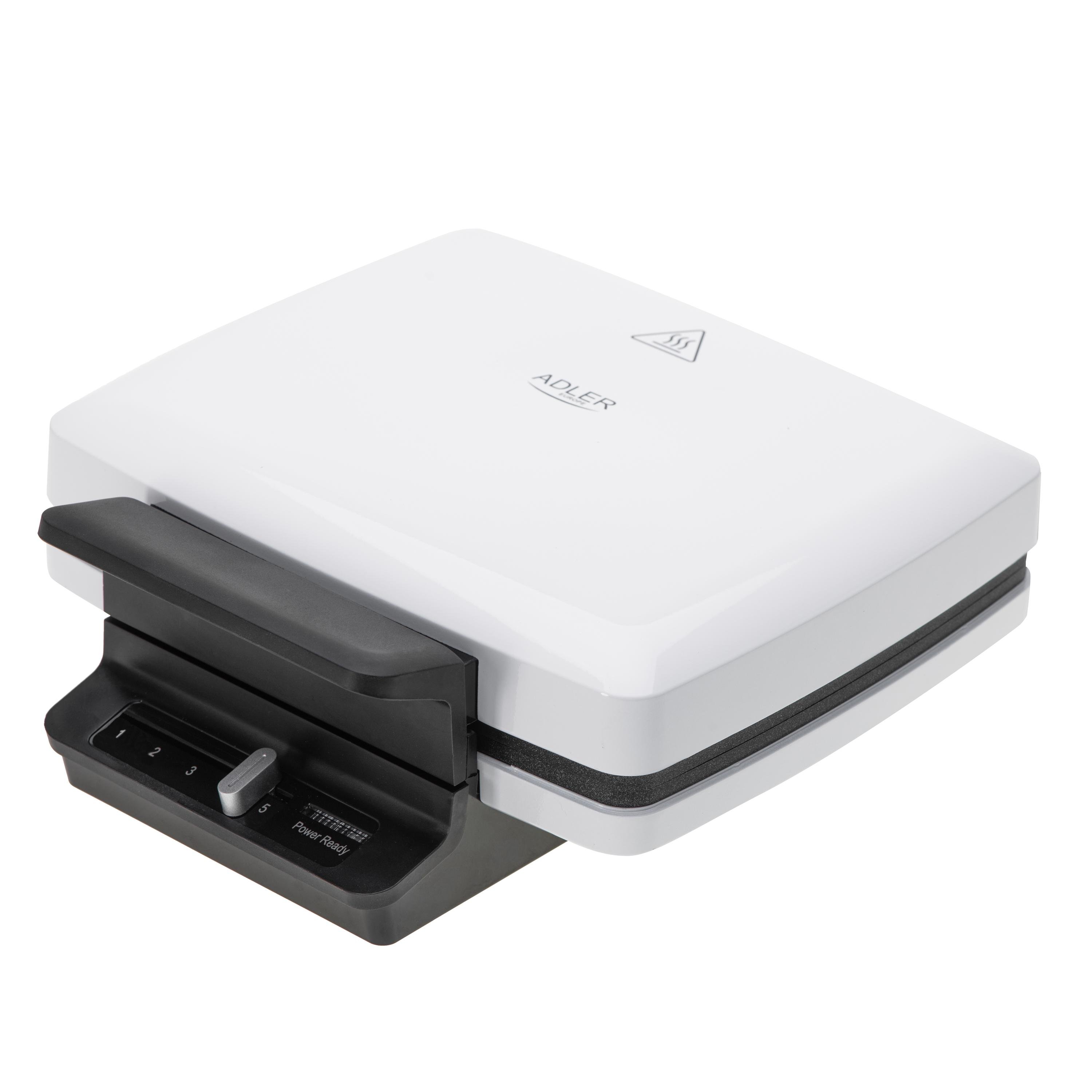 Вафельница Adler Белый (AD3085)