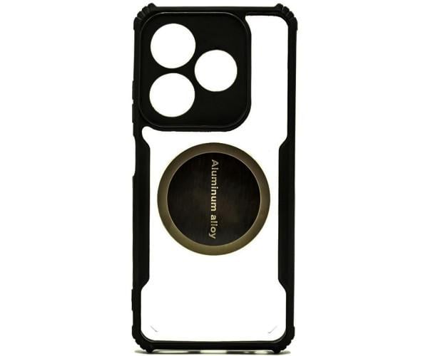 Чехол - накладка Acryl Cooling Armor для Realme C63 4G с металлической пластиной, Black Чехол - накладка Acryl Cooling Armor для Realme C63 4G с металлической пластиной, Black