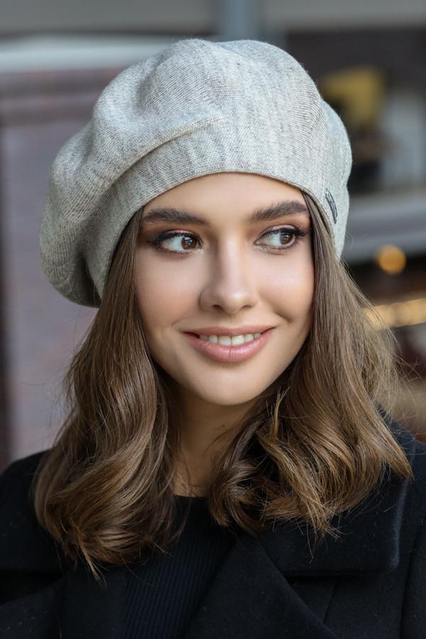 Берет одинарный Braxton Виста женская Светлый кофе (6070)