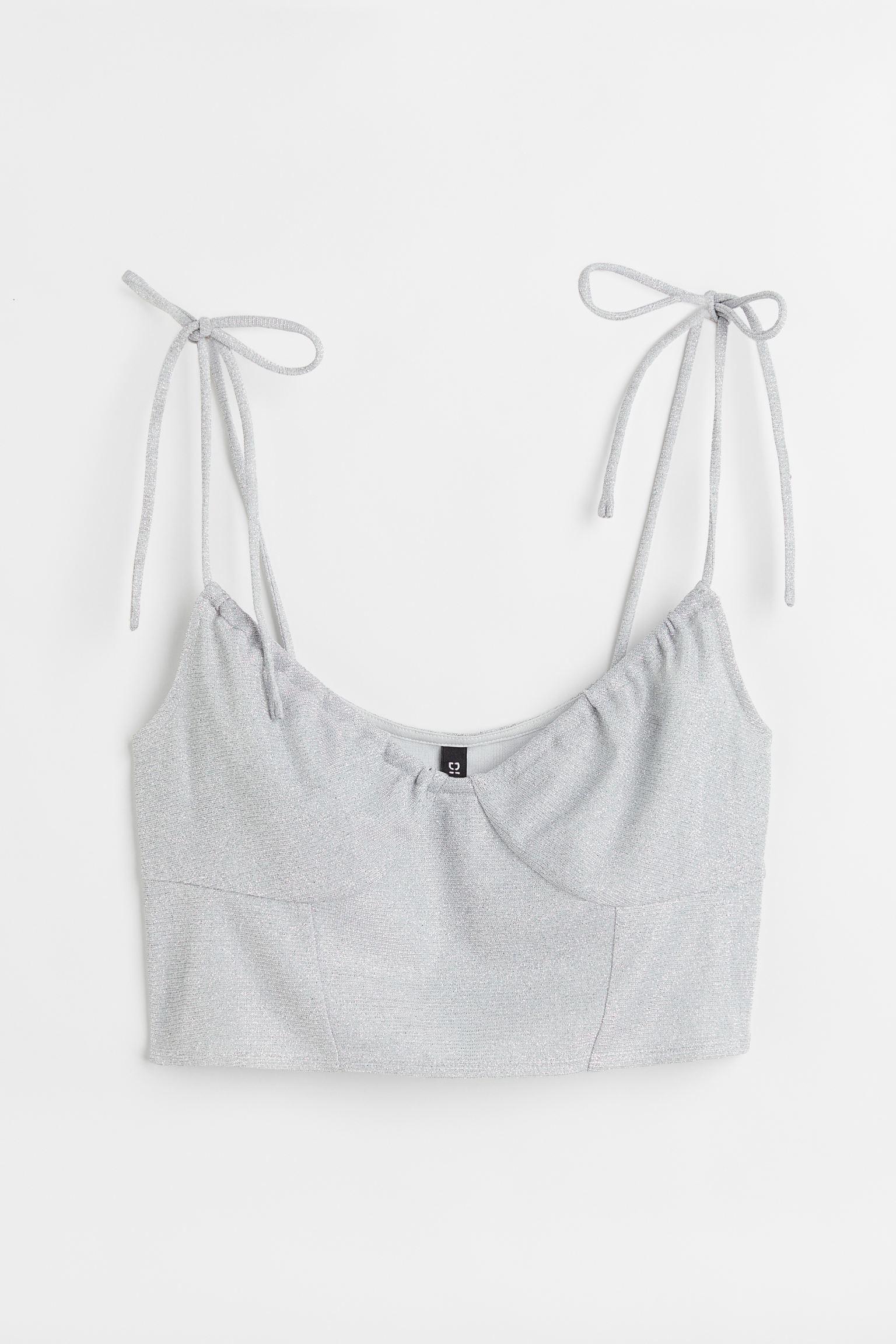 Майка H&M XS Сріблястий (S15071078156)