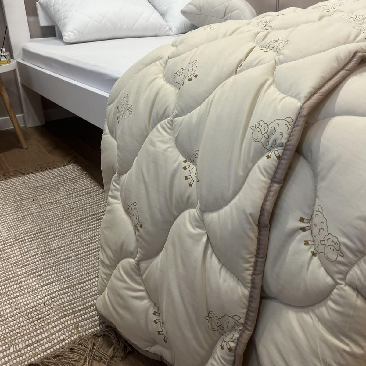Ковдра зимова вовняна Wool Comfort євро 400 г/м2 200x215 см (Ковдра L1-3) - фото 2