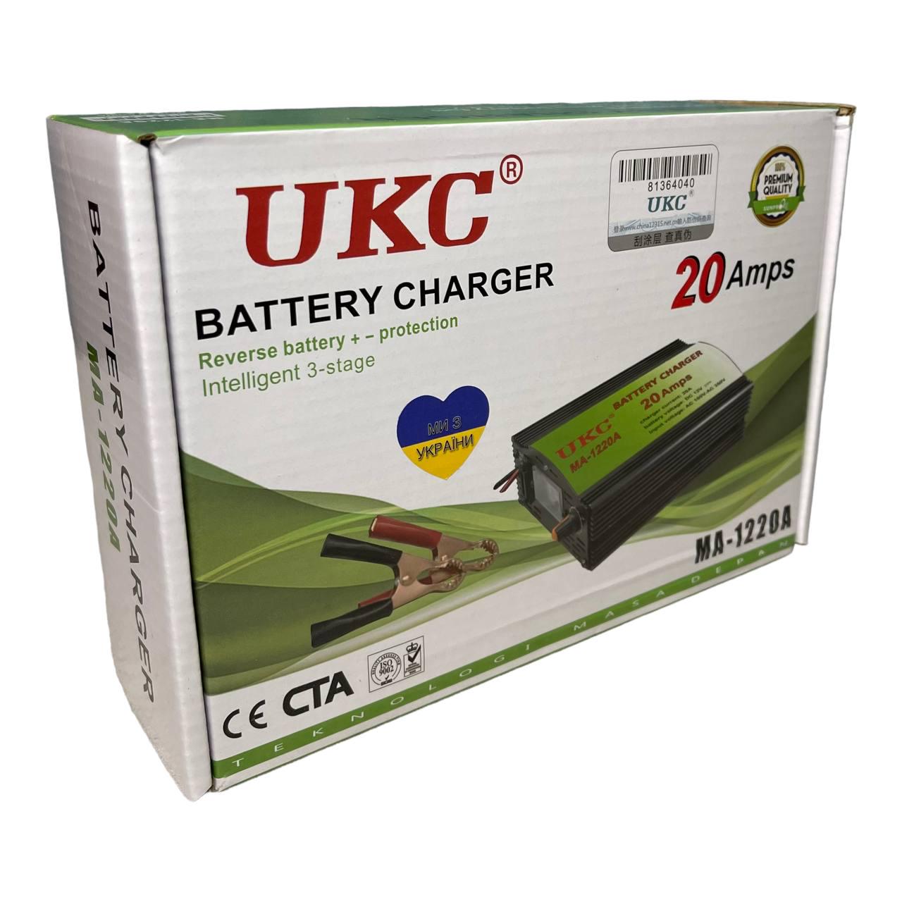 Зарядний пристрій для акумулятора автомобіля UKC Battery Charger 20 A (546547625343) - фото 6