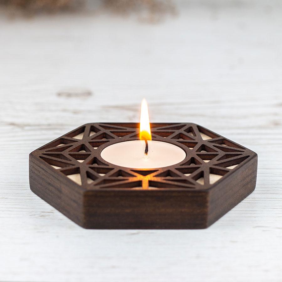 Підсвічник Vanza Fachwerk дерев'яний (1508111536) - фото 6 Підсвічник Vanza Fachwerk дерев'яний (1508111536) - фото 6