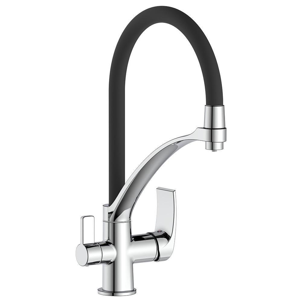 Змішувач для кухні Frap F4369 на дві води Хром (1855792447)