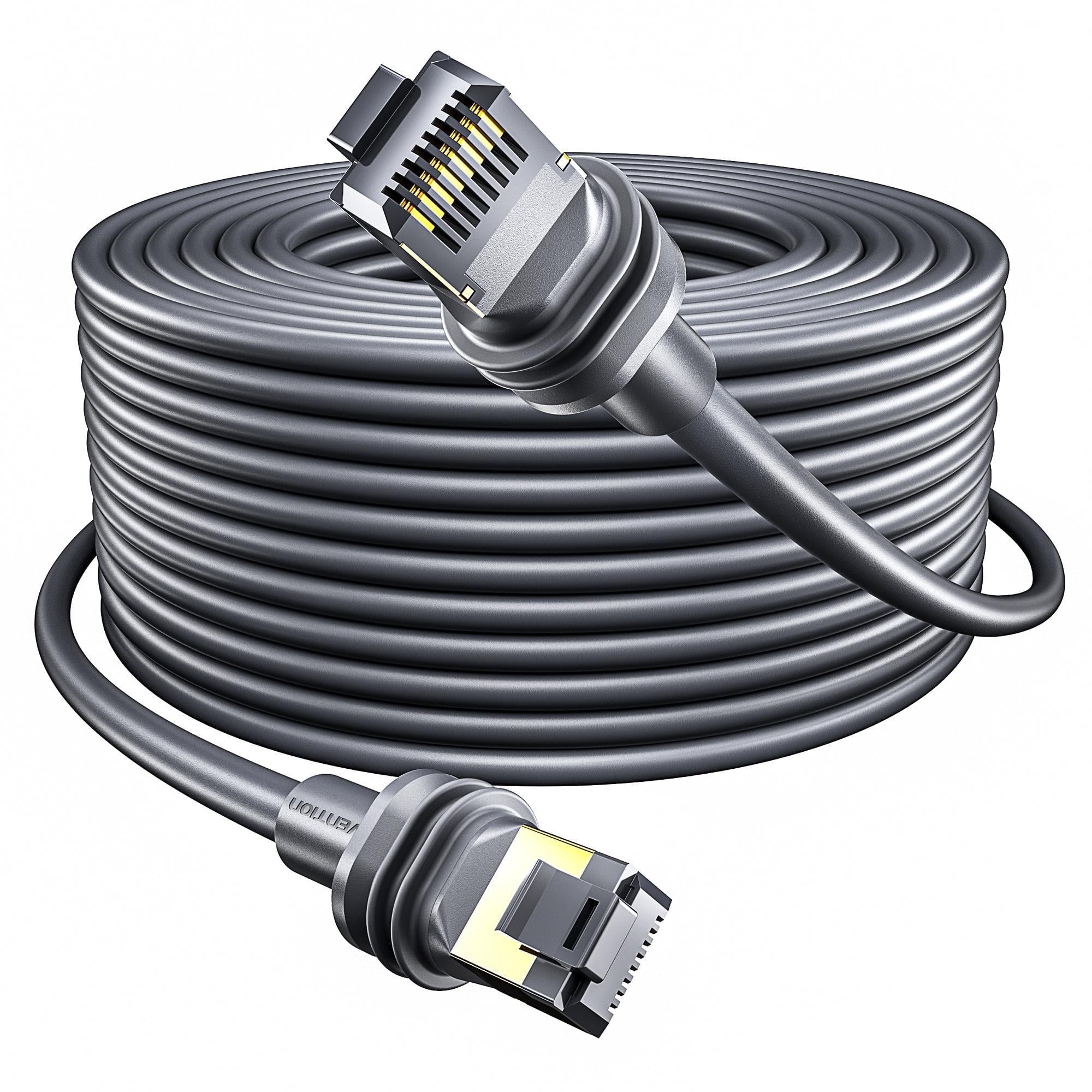 Кабель мережевий для Starlink Standard Gen3 та Mini Vention Cat 7 SFTP 40 м Сірий (IAJHV)