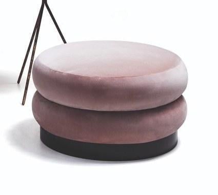 Пуф MeBelle Mallow велюр 50x50x42 см Пудровый (0022)